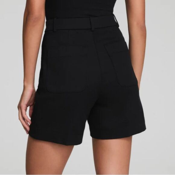 SPANX SPANXsupersmoothM Stretch Twill Short 7" Inseam Black Women's Size Medium - Picture 3 of 10